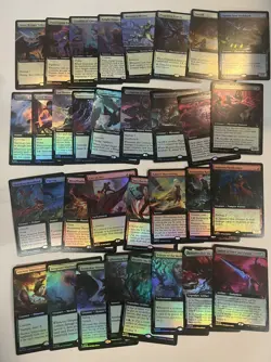 MOM *Foil* EXTENDED ART COMPLETE SET 343-375 March Of Machine MTG NM Magic Cards - Image 1