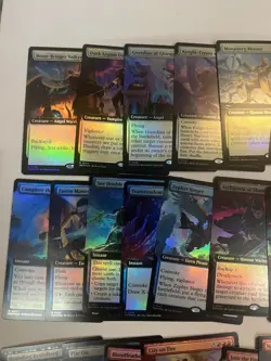 MOM *Foil* EXTENDED ART COMPLETE SET 343-375 March Of Machine MTG NM Magic Cards - Image 2