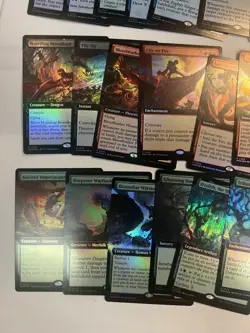 MOM *Foil* EXTENDED ART COMPLETE SET 343-375 March Of Machine MTG NM Magic Cards - Image 4