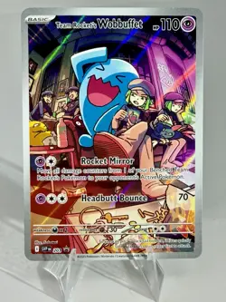 Team Rocket's Wobbuffet 203 Sv: Scarlet & Violet Promo Cards Holo - Image 1