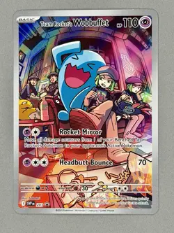 Team Rocket's Wobbuffet 203 Sv: Scarlet & Violet Promo Cards Holo - Image 3