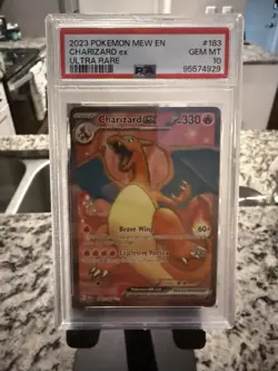 Pokemon TCG Charizard EX Scarlet & Violet Holo Ultra Rare Card 183/165 PSA 10 - Image 1