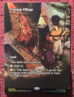 Treetop Village FOIL Borderless - MTG Avatar: The Last Airbender TLA MINT - Image 1