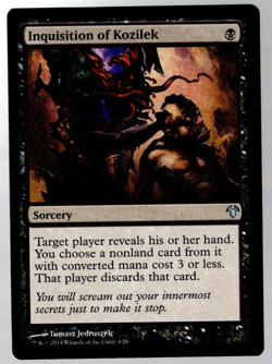 Inquisition of Kozilek 4/26 Non Foil Uncommon Modern Event Deck MTG Near Mint - Image 1