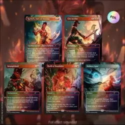 MTG Secret Lair x Dungeons & Dragons: Karlach's Rage Foil Edition In Hand - Image 1
