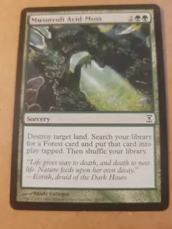 MTG Magic the Gathering Mwonvuli Acid-Moss (207/301) Time Spiral Green LP - Image 1