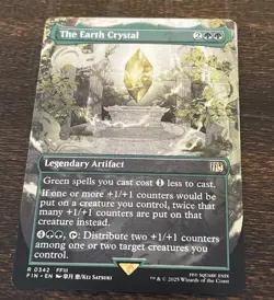 The Earth Crystal (Borderless) Final Fantasy Regular R0342 near Mint - Image 1