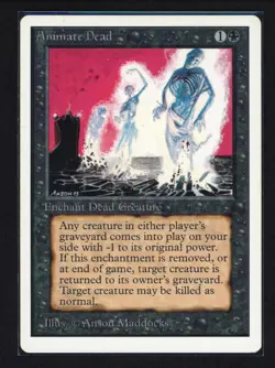 MTG Magic the Gathering | Unlimited - ANIMATE DEAD | free combined shipping - Image 1