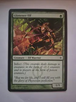 MTG Glistener Elf ** New Phyrexia ** English NM - Image 1