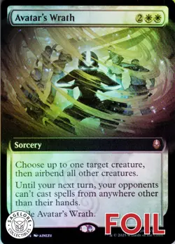 MTG Avatar's Wrath (Extended Art) (365) | NM Foil | Avatar {TLA} - Image 1
