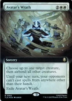 MTG Avatar's Wrath (Extended Art) (365) | NM Foil | Avatar {TLA} - Image 2