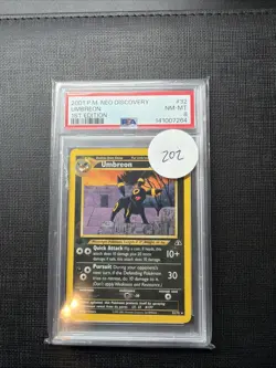 Pokemon Neo Discovery Umbreon 1st Edition Non-Holo Card 32/75 PSA 8 - Image 1