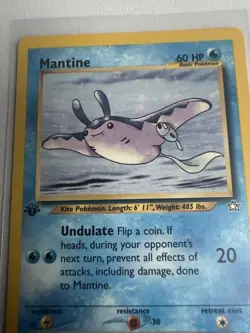 Mantine 1st Edition Neo Genesis 64/111 WOTC Vintage Pokemon - Image 2