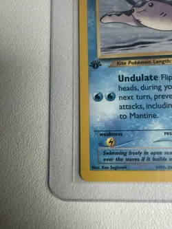 Mantine 1st Edition Neo Genesis 64/111 WOTC Vintage Pokemon - Image 3