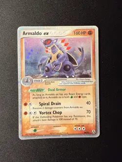 Pokemon TCG Armaldo ex 84/92 EX Legend Maker Ultra Rare Holo Stage 2 2006 LP - Image 1