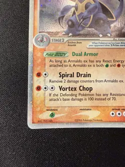 Pokemon TCG Armaldo ex 84/92 EX Legend Maker Ultra Rare Holo Stage 2 2006 LP - Image 4
