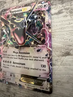 Pokemon TCG Rayquaza EX Shiny Black Star Promo Card XY69 READ - Image 2