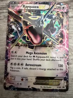 Pokemon TCG Rayquaza EX Shiny Black Star Promo Card XY69 READ - Image 3