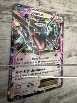 Pokemon TCG Rayquaza EX Shiny Black Star Promo Card XY69 READ - Image 4