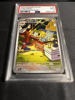 Pokemon Charjabug Temporal Forces #169/162 PSA 9 Illustration Rare Holo TCG 2024 - Image 2