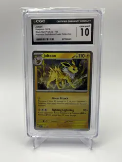 POKEMON JOLTEON BLACK STAR PROMO COSMOS HOLO #169 CGC 10 GEM MINT 💫 SWIRL💫 - Image 1