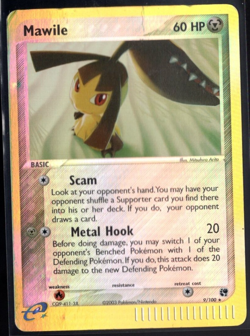 Mawile 9/100 Reverse Holo Rare EX Sandstorm Pokemon TCG Heavily Played - Image 1
