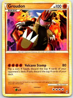 Pokemon TCG Groudon - 6/95 (Call of Legends) Rare Deck Exclusives 006/095 MP - Image 1