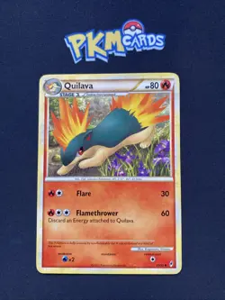 Pokemon TCG Quilava Call of Legends 49/95 Regular LP. - Image 1