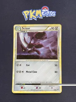 Pokemon TCG Scizor Undaunted 7/90 Holo Rare MP. - Image 1