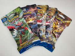 5 Sleeved Pokemon TCG XY Break Point Booster Packs - Sealed - Image 1