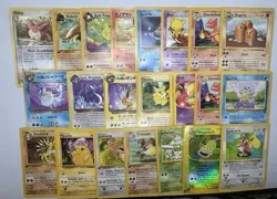 WOTC Vintage Pokemon Lot Gym Heroes Team Rocket Ex Jungle Base LP/MP/HP/DMG - Image 1
