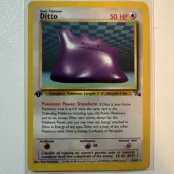 Dito, 1st Edition Rare, 18/62, Pokemon, 1999, Original Base Set, English - Image 1