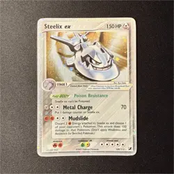 Pokemon TCG Steelix ex 109/115 EX Unseen Forces Ultra Rare Holo 150 HP 2005 - Image 1