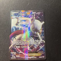 2016 Pokemon XY Black Star Mewtwo EX Promo Super Premium Collection #XY125 LP - Image 1