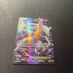 2016 Pokemon XY Black Star Mewtwo EX Promo Super Premium Collection #XY125 LP - Image 2