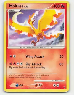 2009 Pokemon, Supreme Victors, #36/147 Moltres, Rare - Image 1