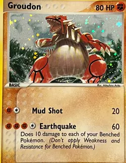 Pokemon 2004 EX Hidden Legends-Groudon 102/101 Secret Rare Holo -NM - Image 2