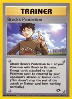 Brock's Protection (#101/132) - Unlimited Gym Challenge LP Pokemon - Image 1