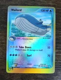 Wailord 14/109 EX Ruby & Sapphire Reverse Holo Rare Pokemon NM-MINT - Image 1