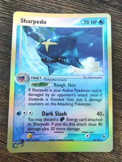 Sharpedo 22/109 EX Ruby & Sapphire Reverse Holo Rare Pokemon PACK FRESH MINT - Image 1