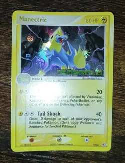 Pokemon Manectric 7/106 EX Emerald Holo Rare MINT - Image 2