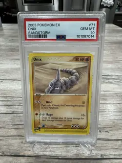 PSA 10 ONIX 71 EX SANDSTORM POKEMON 2003 GEM MINT LOW POP - Image 1