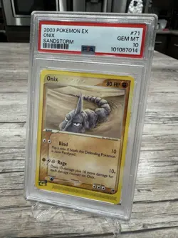 PSA 10 ONIX 71 EX SANDSTORM POKEMON 2003 GEM MINT LOW POP - Image 2