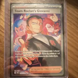 Pokemon Team Rocket's Giovanni Trainer 238/182 Sv10 Destined Rivals Holo SIR - Image 1