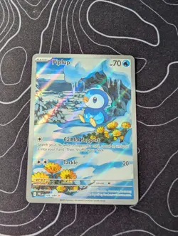 Pokemon Piplup 98/94 - Phantasmal Flames Illustration Rare - NM - Image 1