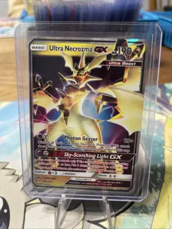 Pokemon Ultra Necrozma GX 95/131 Forbidden Light Ultra Rare Holo NM - Image 1