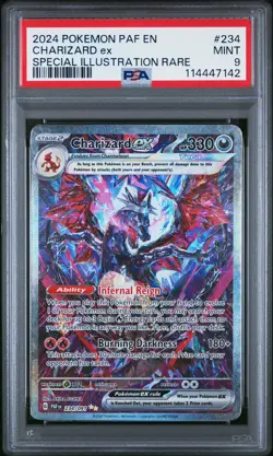 2024 Pokemon Paldean Fates #234 Charizard Ex Special Illustration Rare PSA 9 - Image 1