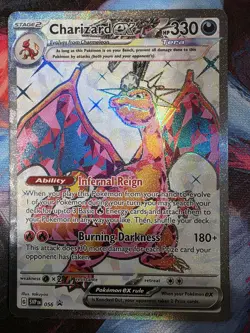 Pokemon TCG: Charizard EX SVP 056 Black Star Promo 2023 NM - Image 1