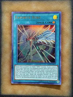 Yugioh Favorite Hero LED6-EN015 Ultra Rare LP - Image 1