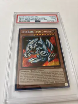 PSA 9 Yugioh Blue-Eyes Toon Dragon SRL-EN000 Secret Rare 25th Anniversary NM - Image 2